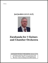 Zarabanda for Three Guitars and Chamber Orchestra Orchestra sheet music cover